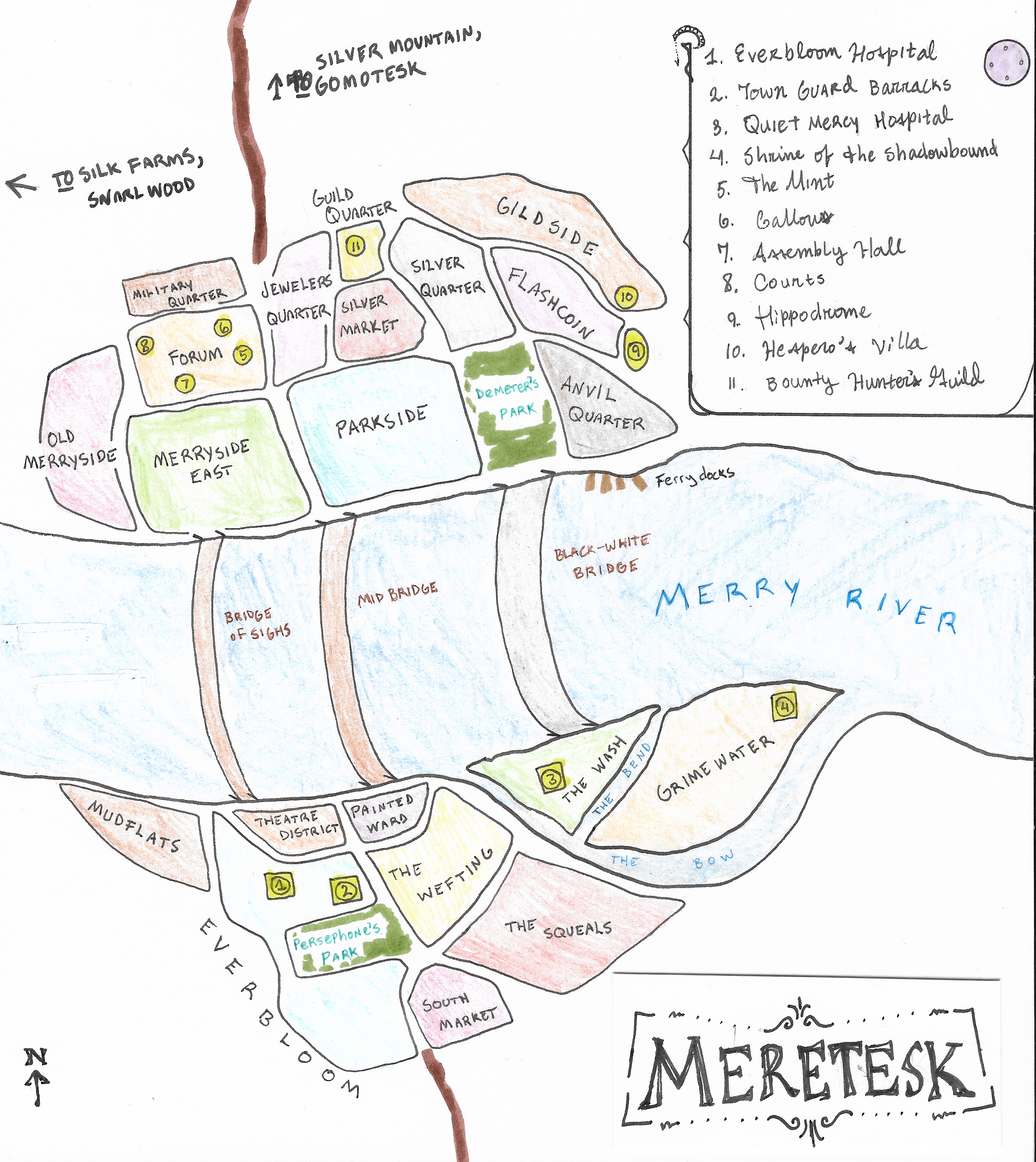 Map of the Town of Meretesk